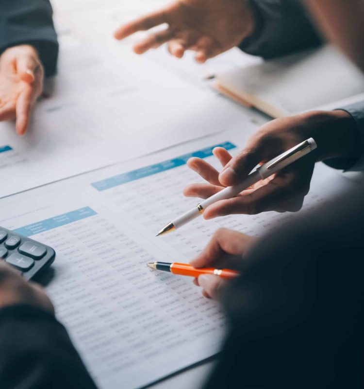 Accountant or banker making calculations Bookkeeper Clerk, Bank